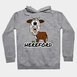 Hereford Cattle Livestock Farmer Texas Herefordshire Funny Hoodie